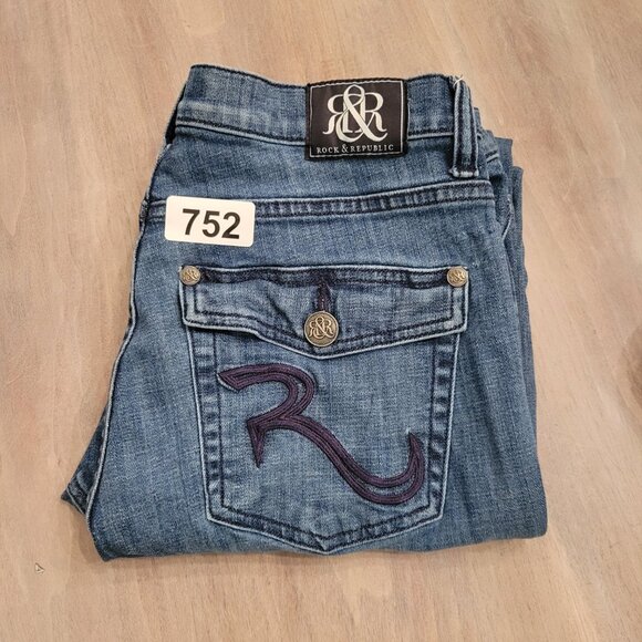 Rock & Republic Women’s Size 14 Y2K Vintage Bootcut Low Rise Medium Wash Jeans - Picture 10 of 10